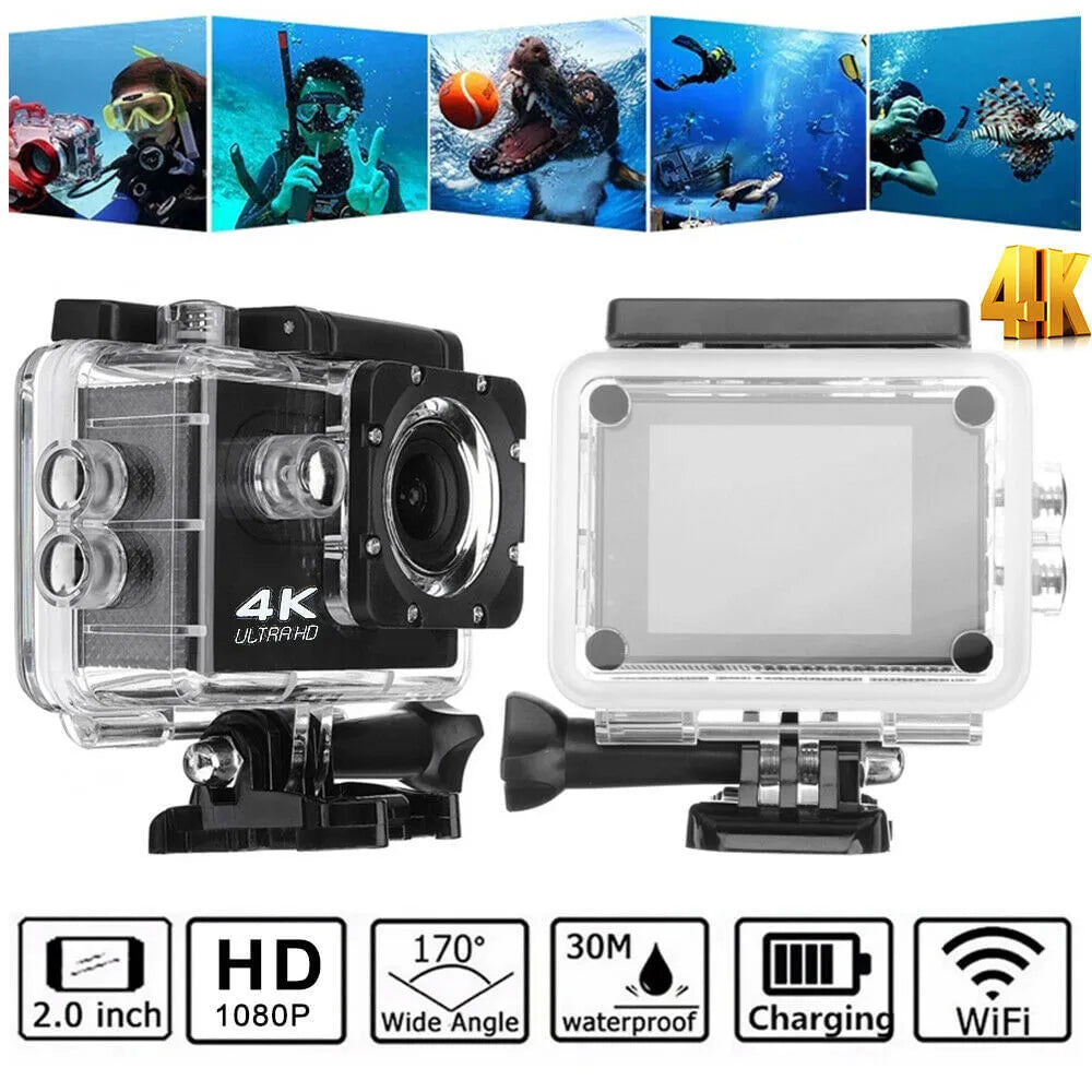 Camara Go Pro Deportiva Acuatica Ultra HD 4K Wifi Fotos Video