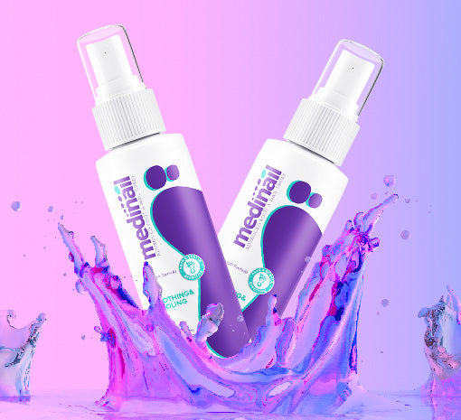 Medinail Advanced - Aerosol para reparación de pies y uñas, espray de reparación de manos y pies y fortalecedor de uñas 