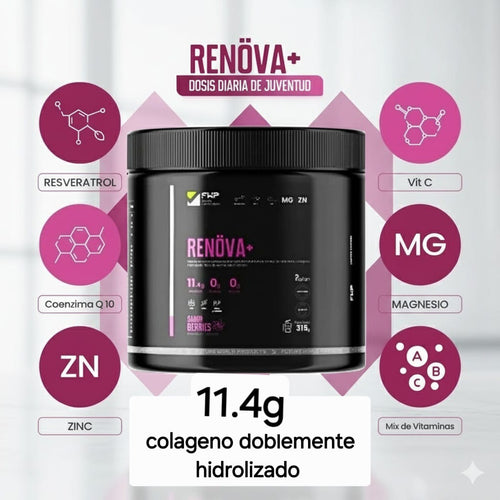 Colágeno Renova Doblemente Hidrolizado de FWP 315gr