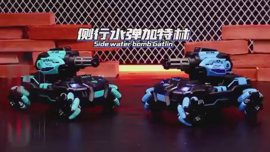 Tanque 360⁰ A Control Remoto Dispara Bolitas De Hidrogel